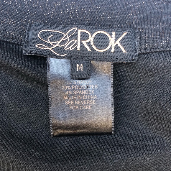 La Rok SS Jacket Black/Metallic Bronze EUC sz M - Picture 6 of 7